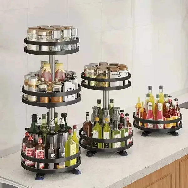 Especiero Giratorio 360° MILUXX — Organizador Premium de Cocina