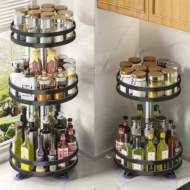 Especiero Giratorio 360° MILUXX — Organizador Premium de Cocina