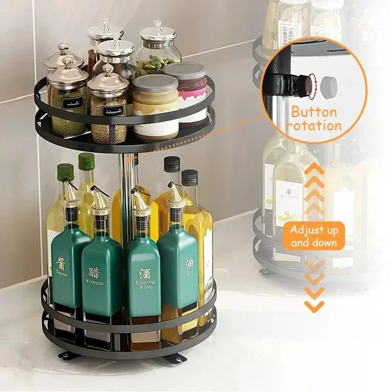 Especiero Giratorio 360° MILUXX — Organizador Premium de Cocina